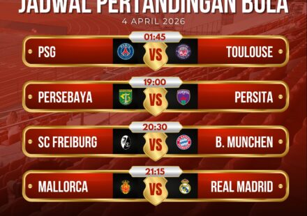 jadwal pertandingan bola 4 april 2026